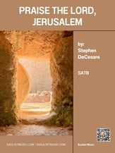 Praise The Lord, Jerusalem SATB choral sheet music cover